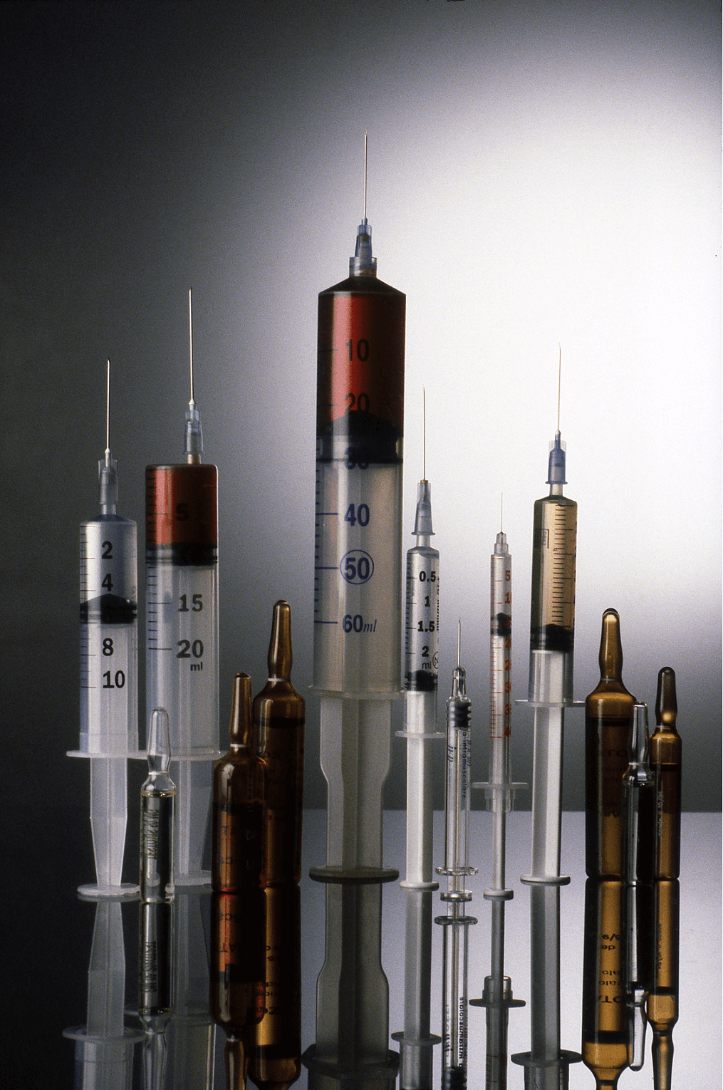 3 parts of syringe