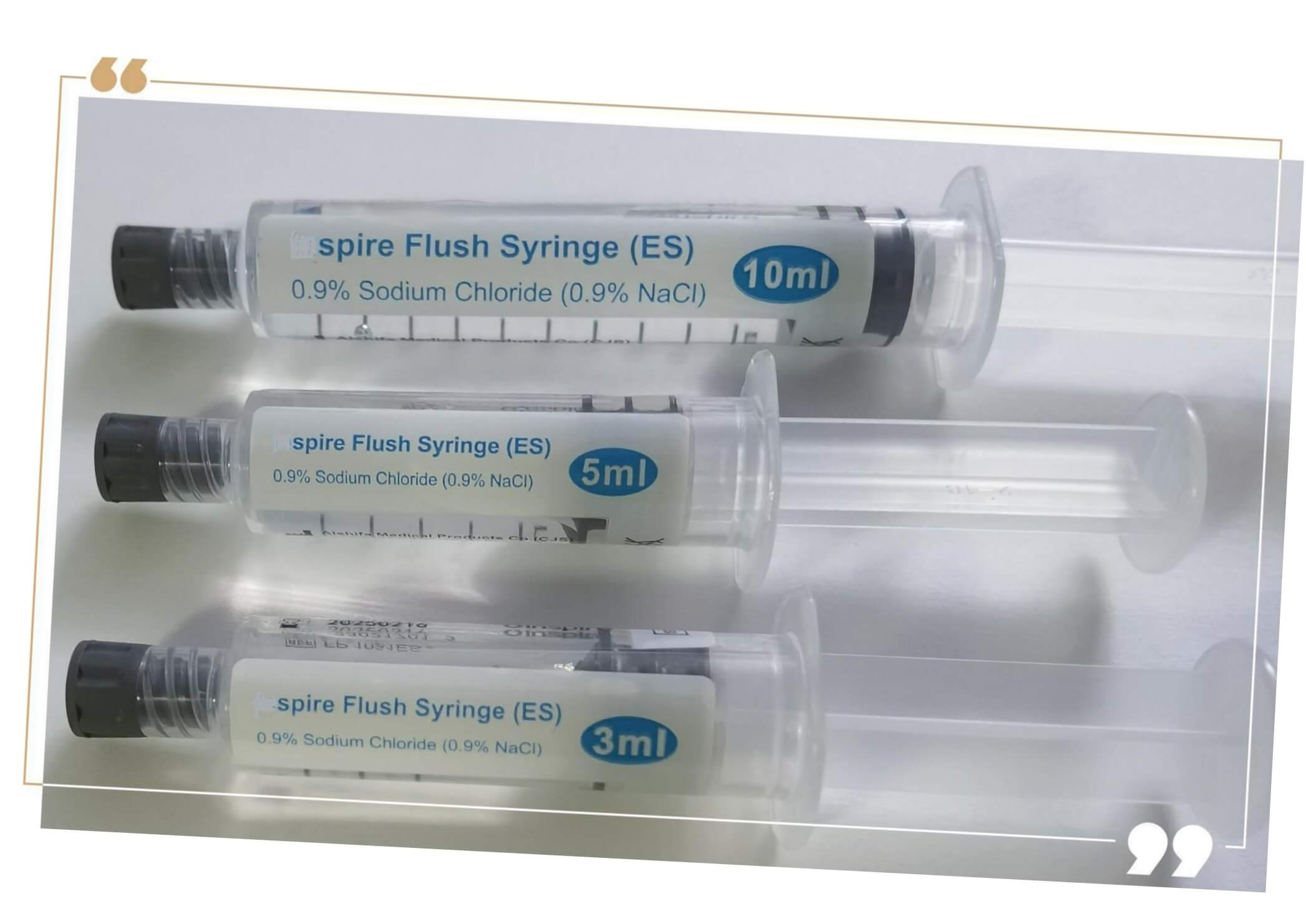 picture of prefilled flush syringes
