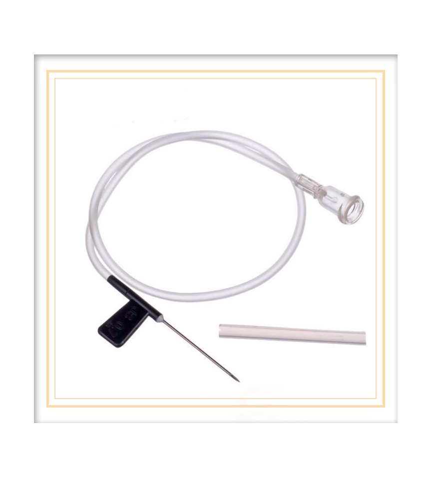 single wing with luer slip scalp vein set
