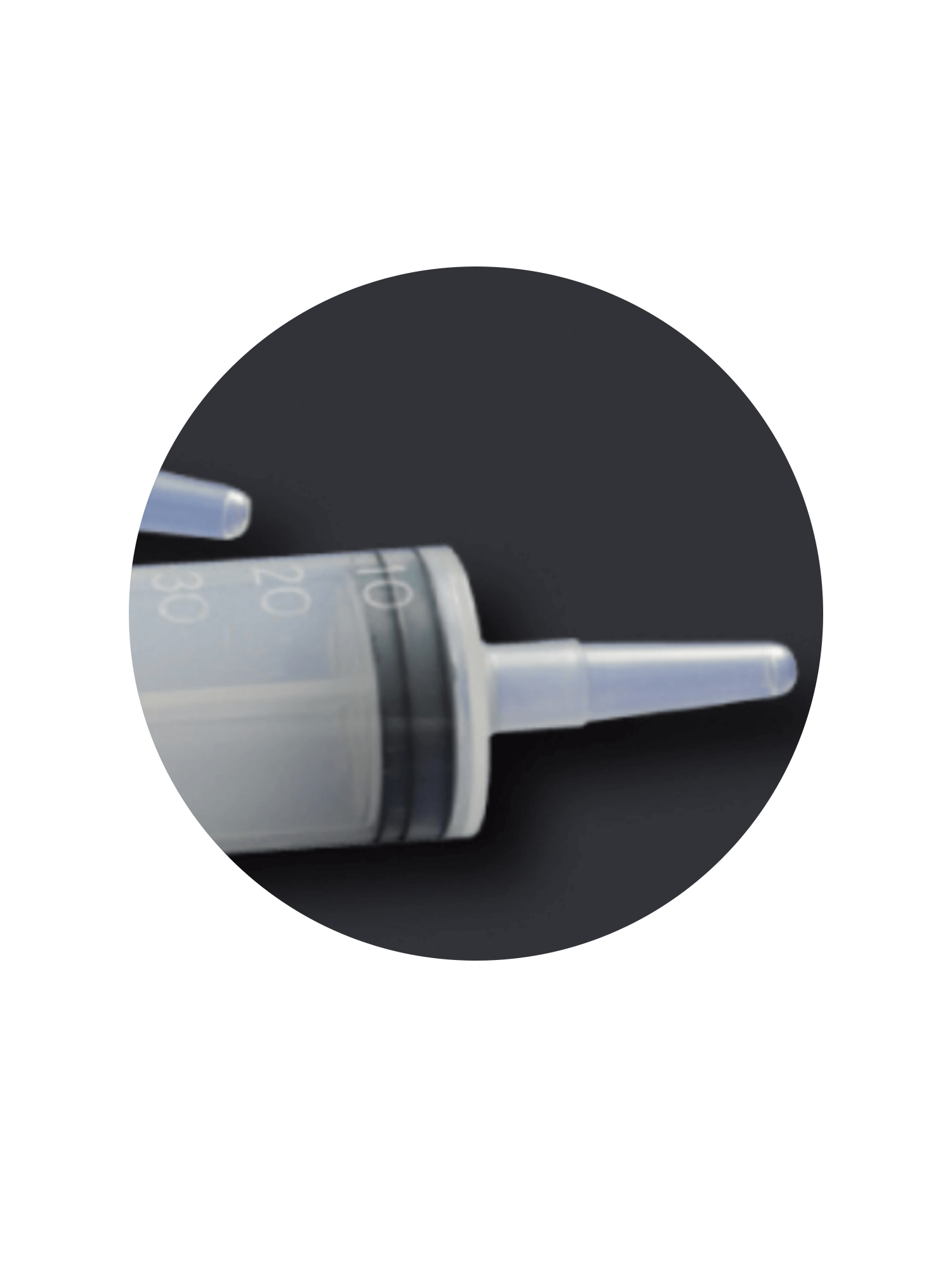 Catheter tip disposable syringe