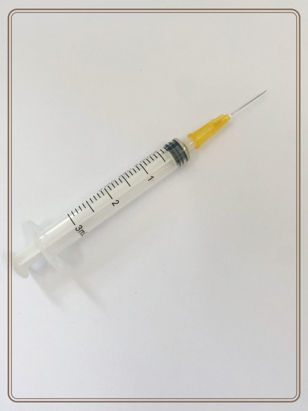 luer slip 3ml disposable syringe with needle