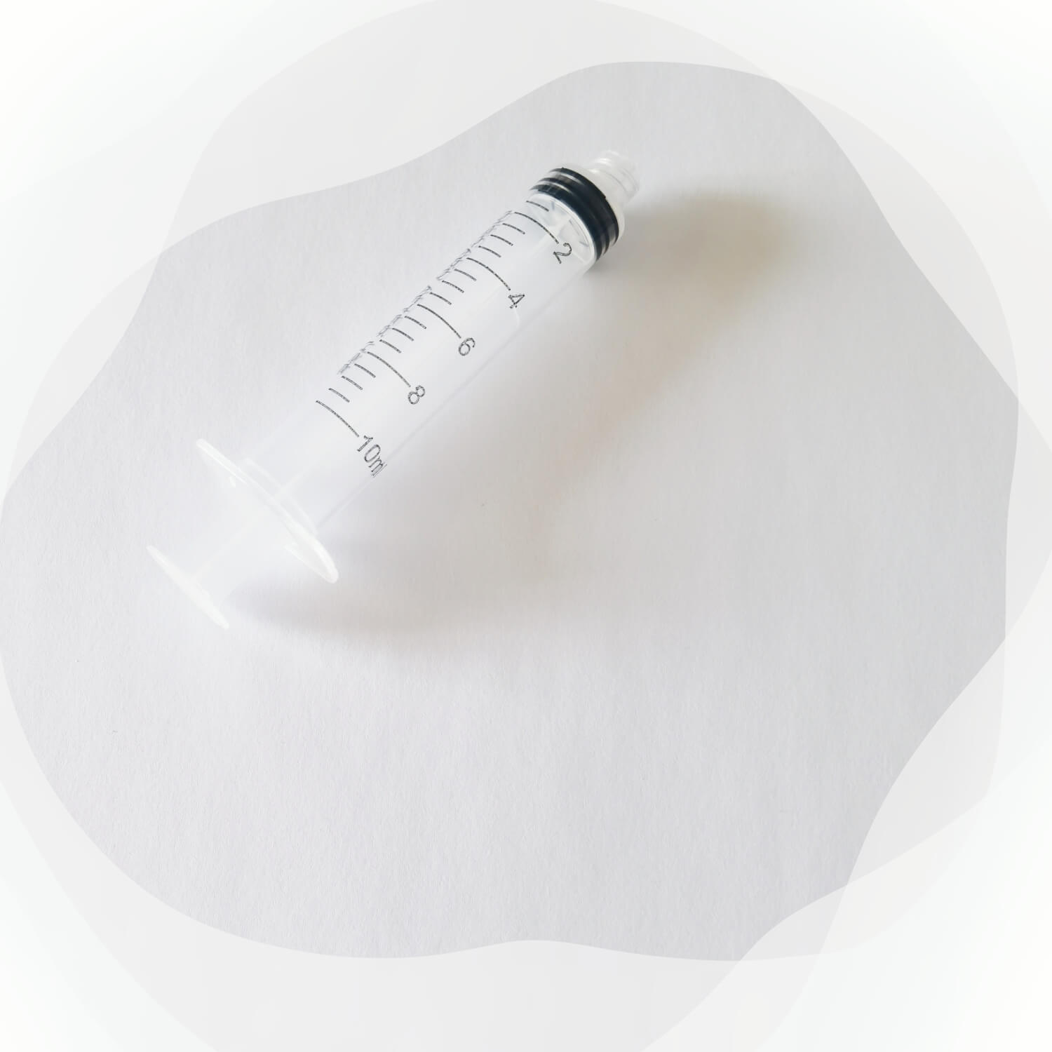 luer lok 10-ml plastic disposable syringe without a needle