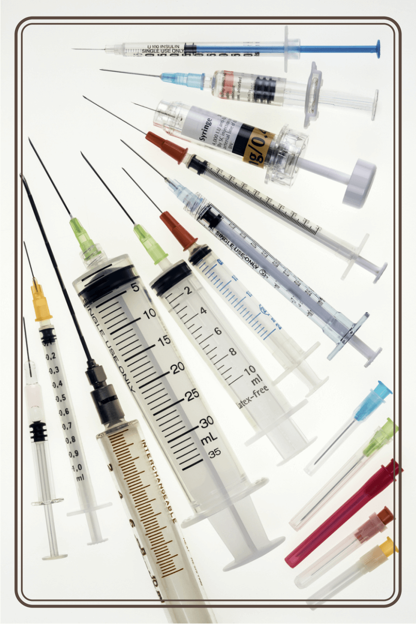3 parts of syringe