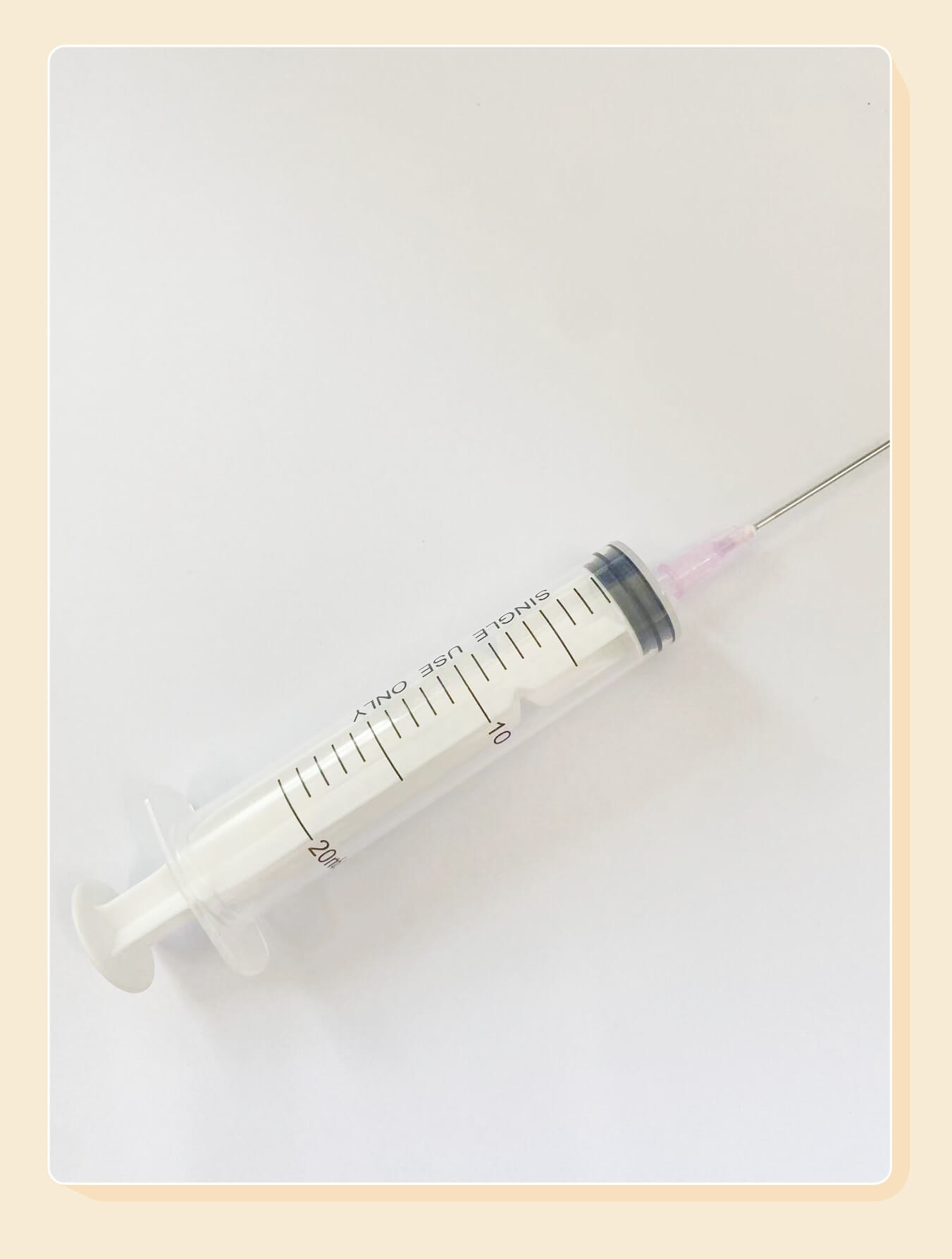 Luer Slip 20 ml de jeringa desechable