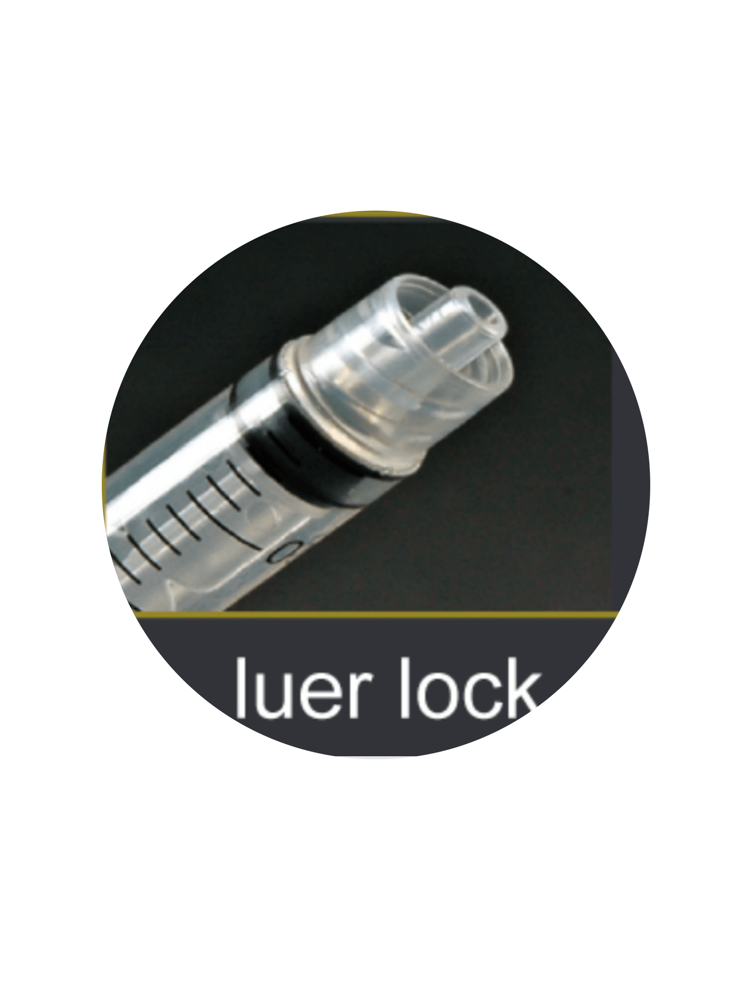 Luer lock disposable syringe
