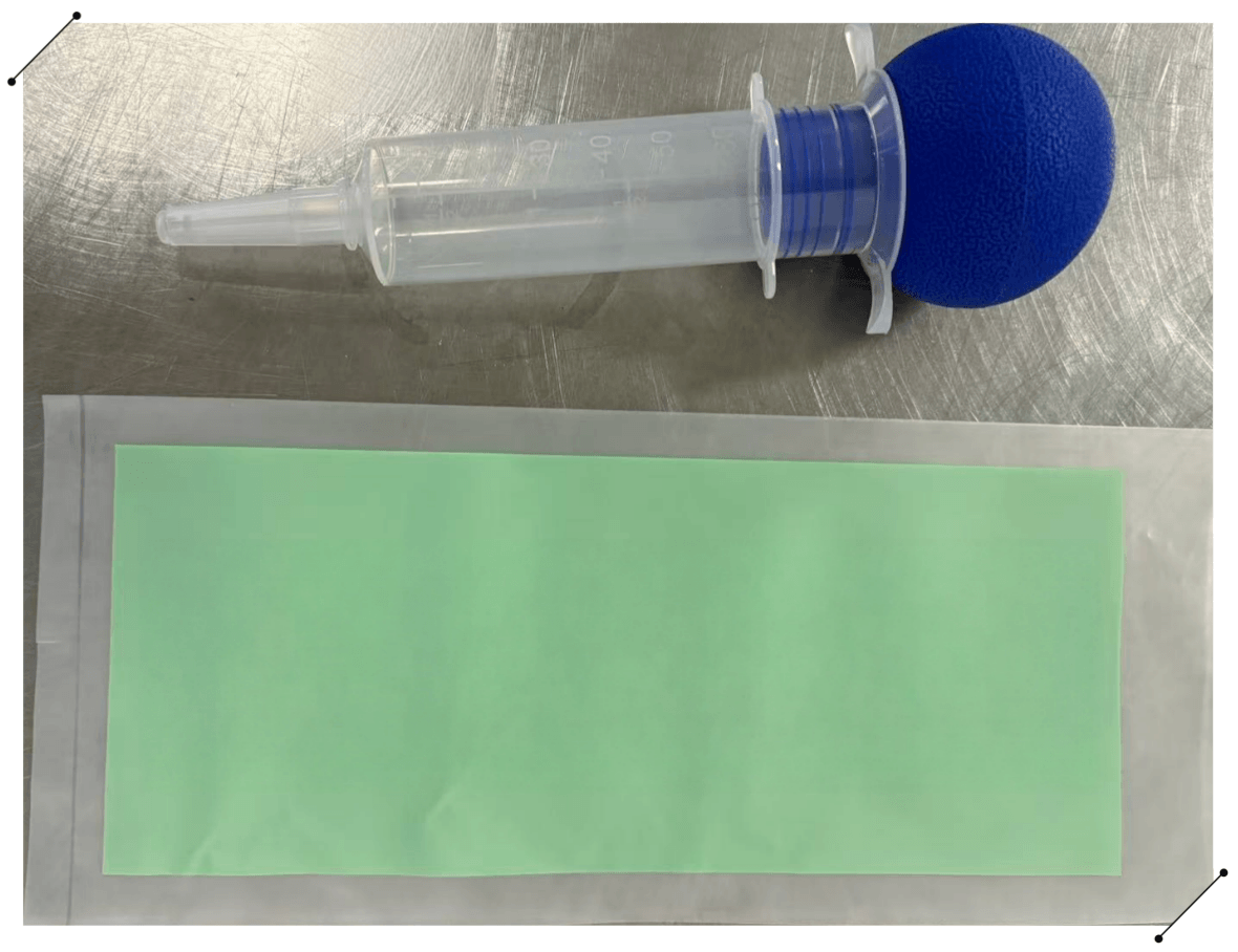 unit packing of bulb irrigation syringe
